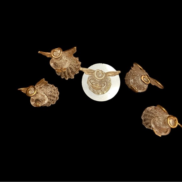 Set of 5 spun glass angels - Picture 8 of 8